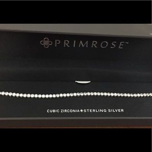 Sterling silver and cubic zirconia bracelet